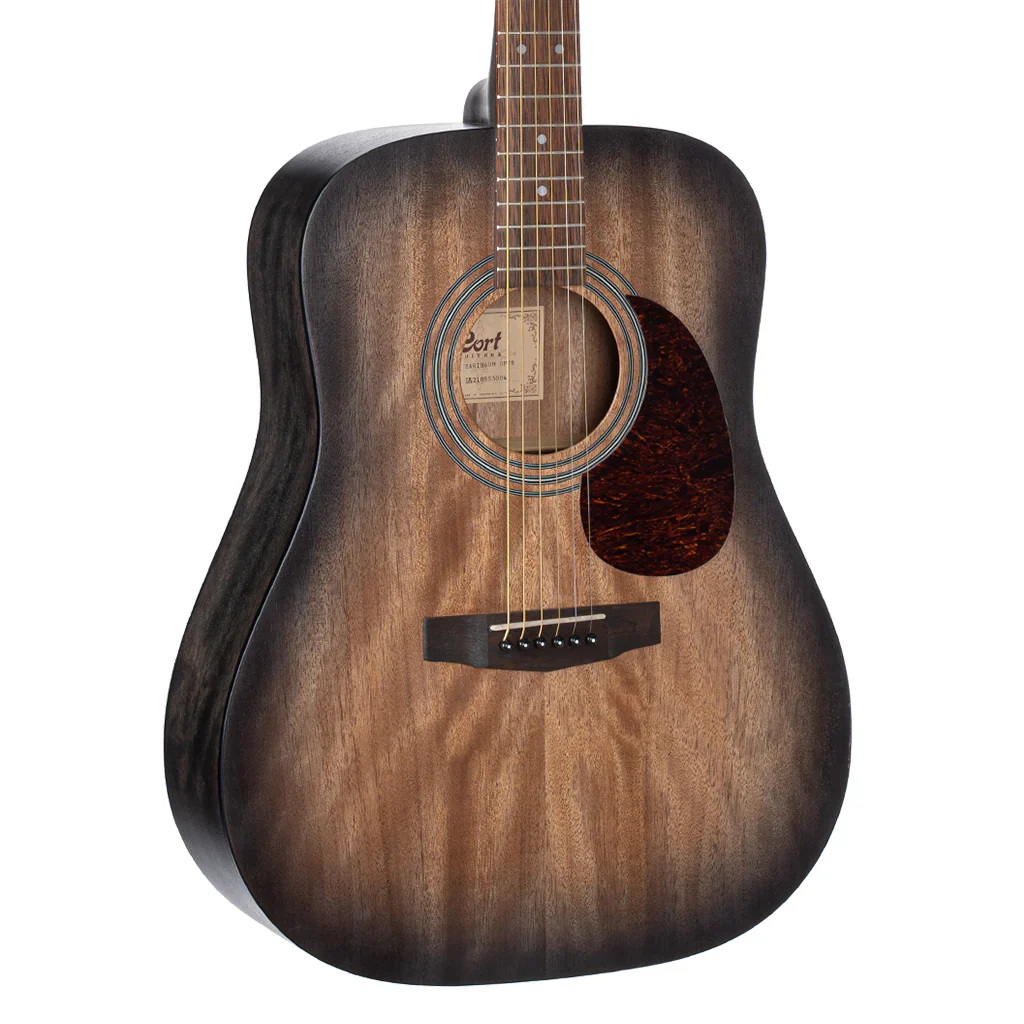 Cort Earth 60M Acoustic Guitar - Open Pore Trans Blackburst (B-Stock) - Image 2