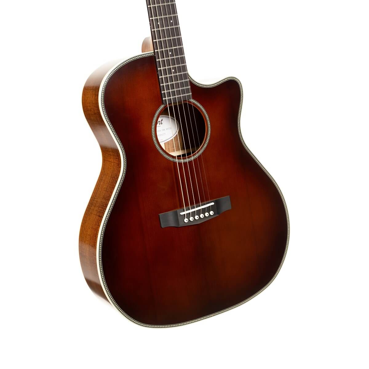 Cort Essence GA4 Special BRSG Acoustic Guitar - Brown Burst Semi Gloss - Image 3