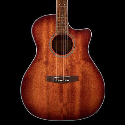 Cort GA-MEDX M OP Grand Auditorium Acoustic Guitar in Open Pore All Mahogany - Image 2