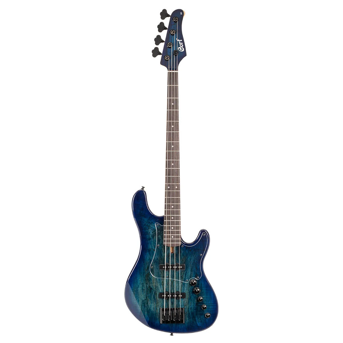 Cort GB-Fusion 4 Stiring Electric Bass - Blue Burst with bag