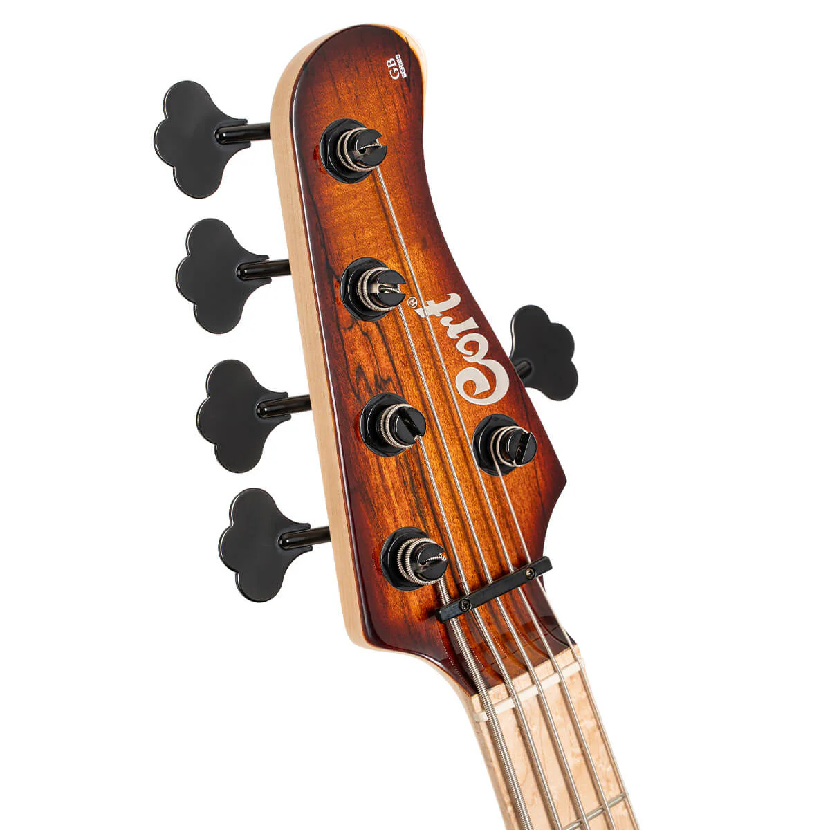 Cort GB Fusion 5 5-String Electric Bass - Antique Brown Burst with Bag - Image 2