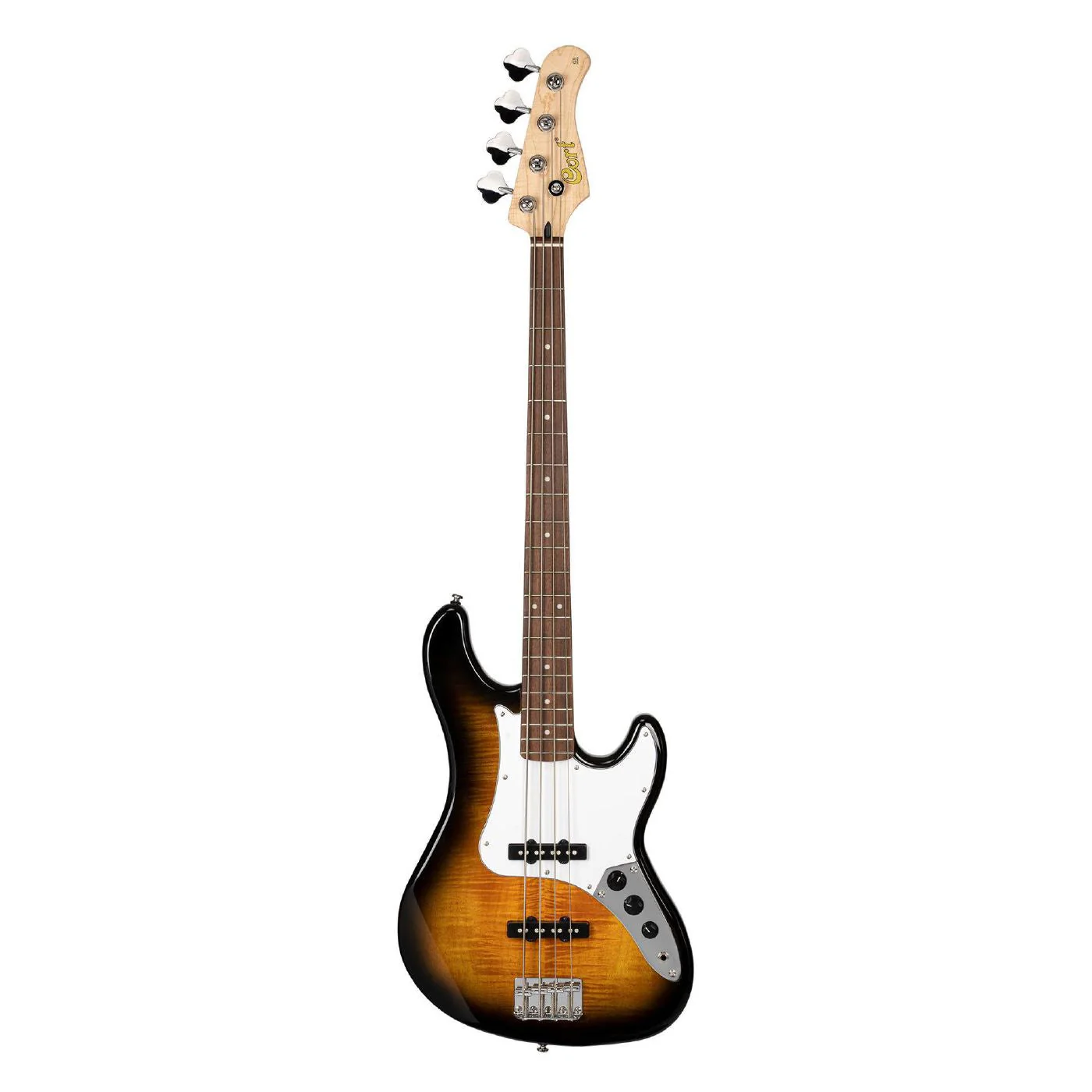 Cort GB24JJ GB Series Electric Bass Guitar in 2-Tone Burst Finish