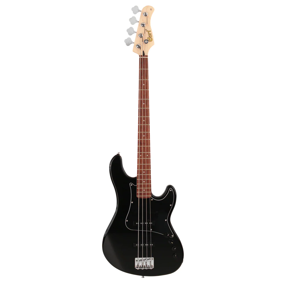Cort GB34JJ 4 String Bass Guitar Gloss Black - Image 2