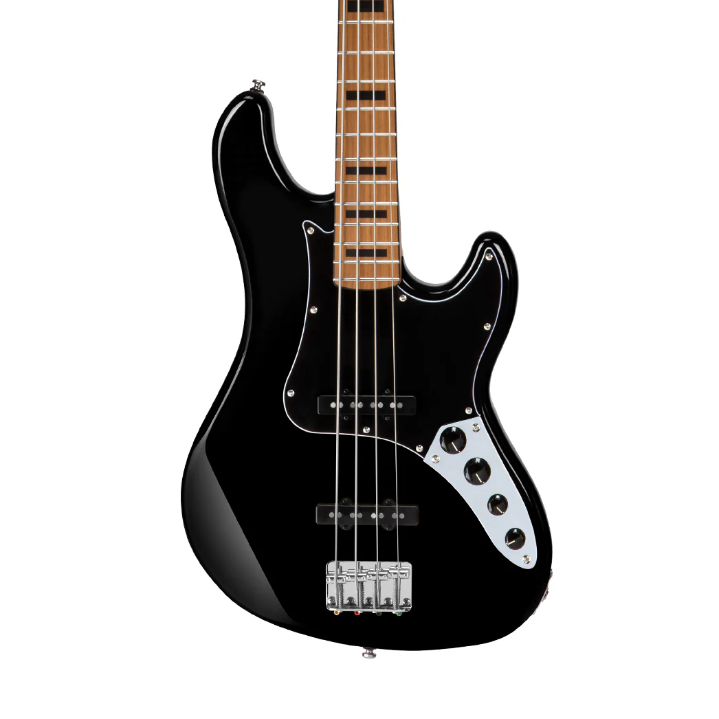 Cort GB64JJ BK 4-String Bass Guitar in Black - Image 4