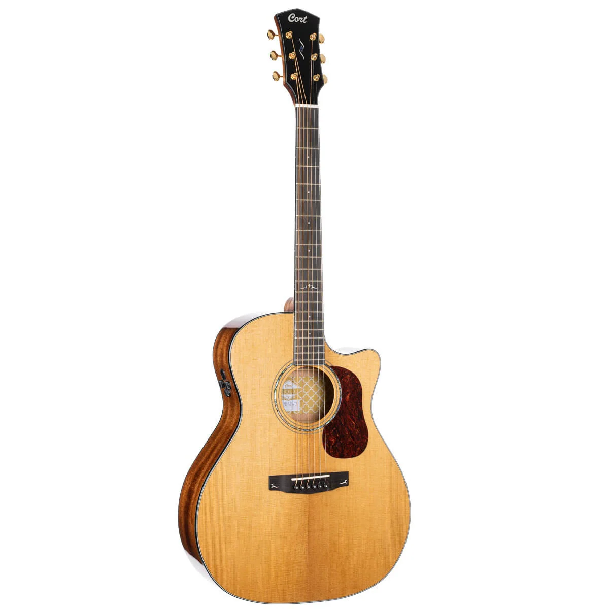 Cort Gold A6 GA Acoustic Guitar w/Soft Case - Gloss Natural - Image 7