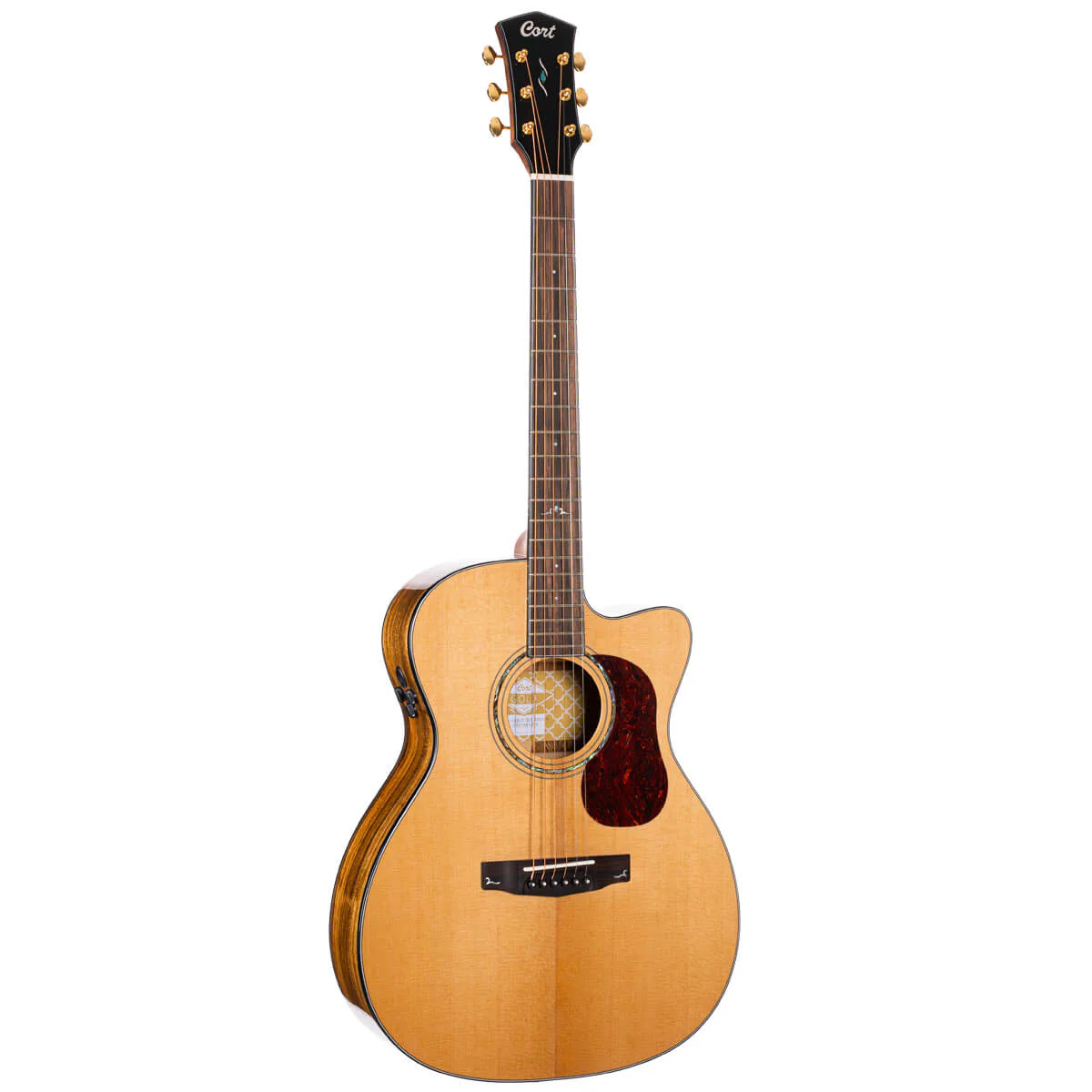 Cort Gold OC6 Bocote Acoutic Guitar w/Soft Case - Natural - Image 8