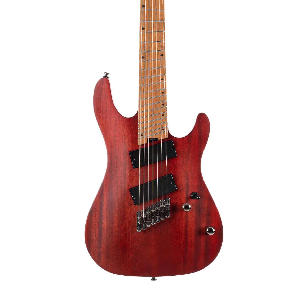 Cort KX307 Pro 7-String Electric Guitar - Open Pore Mahogany - Image 3