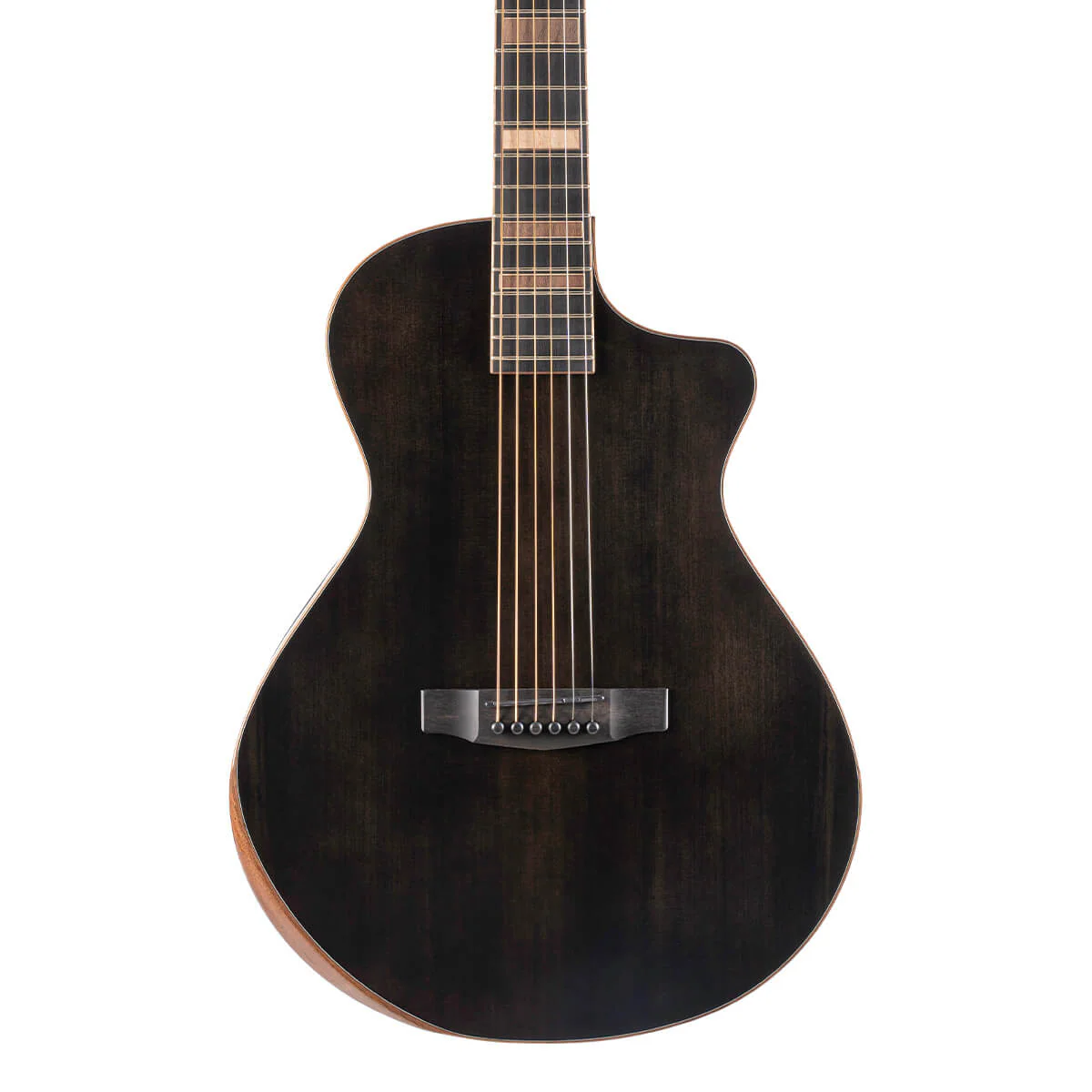 Cort Masterpiece Modern LE Acoustic Guitar w/Case - Black - Image 3
