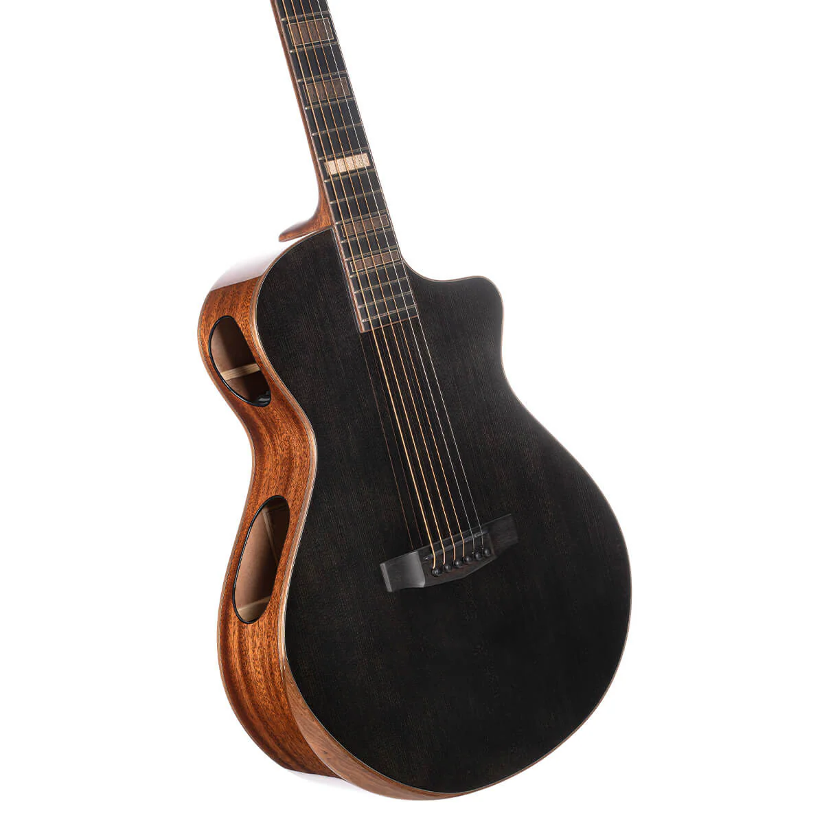 Cort Masterpiece Modern LE Acoustic Guitar w/Case - Black - Image 6