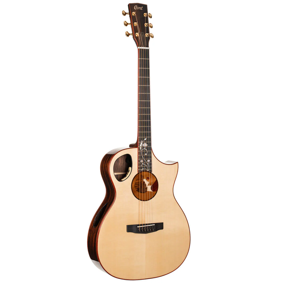 Cort Masterpiece Roselyn Redux Acoustic Guitar w/Case - Natural - Image 12