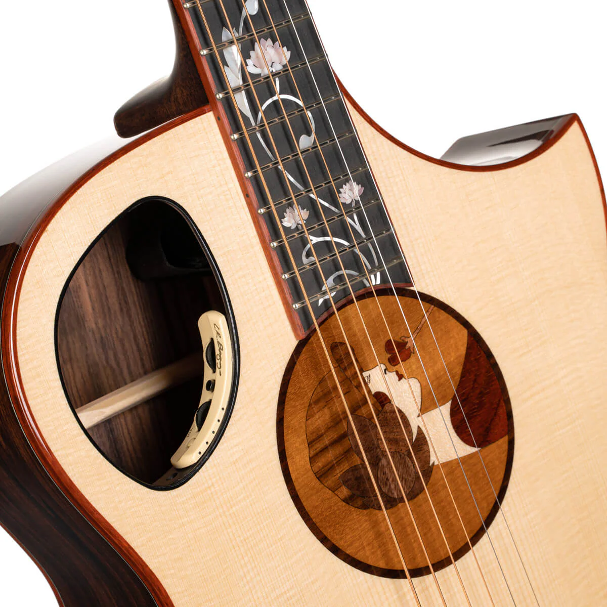 Cort Masterpiece Roselyn Redux Acoustic Guitar w/Case - Natural - Image 3
