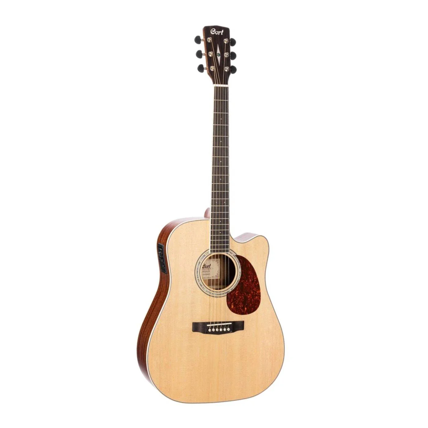 Cort MR710F Dreadnought Cutaway Acoustic Guitar in Natural Gloss - Image 2