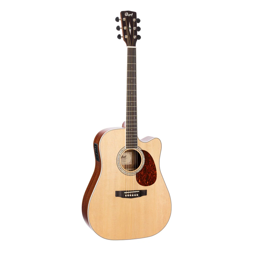 Cort MR710F NS Dreadnought Cutaway Acoustic Guitar with Deluxe Bag