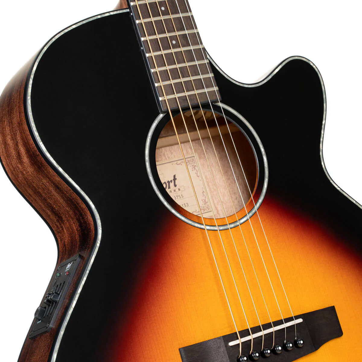 Cort SFX-E 3TSS Acoustic Guitar - 3-Tone Satin Sunburst (B-Stock) - Image 2