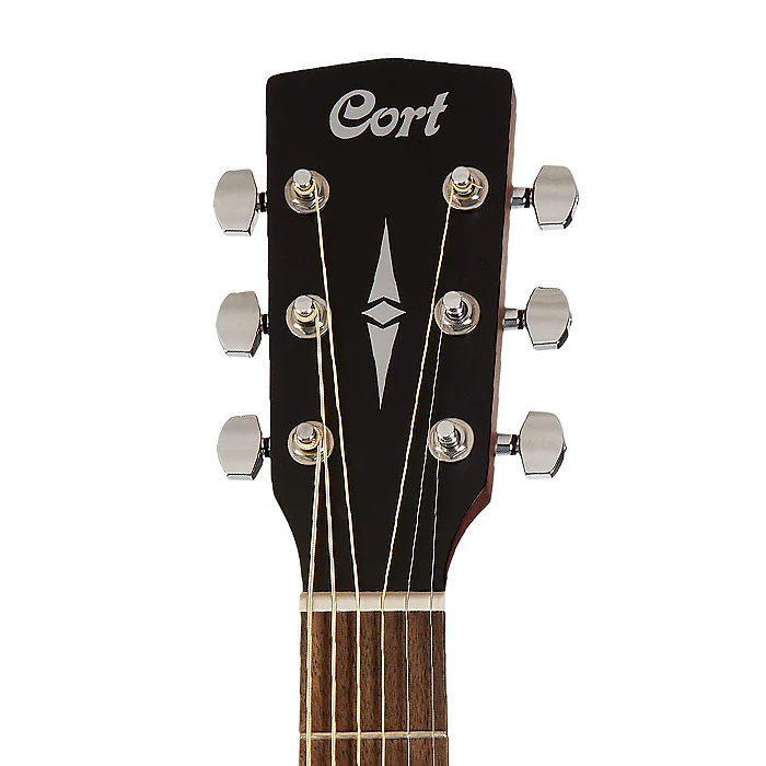Cort SFX-MEM Acoustic Electric Guitar Mahogany Open Pore with Bag - Image 8