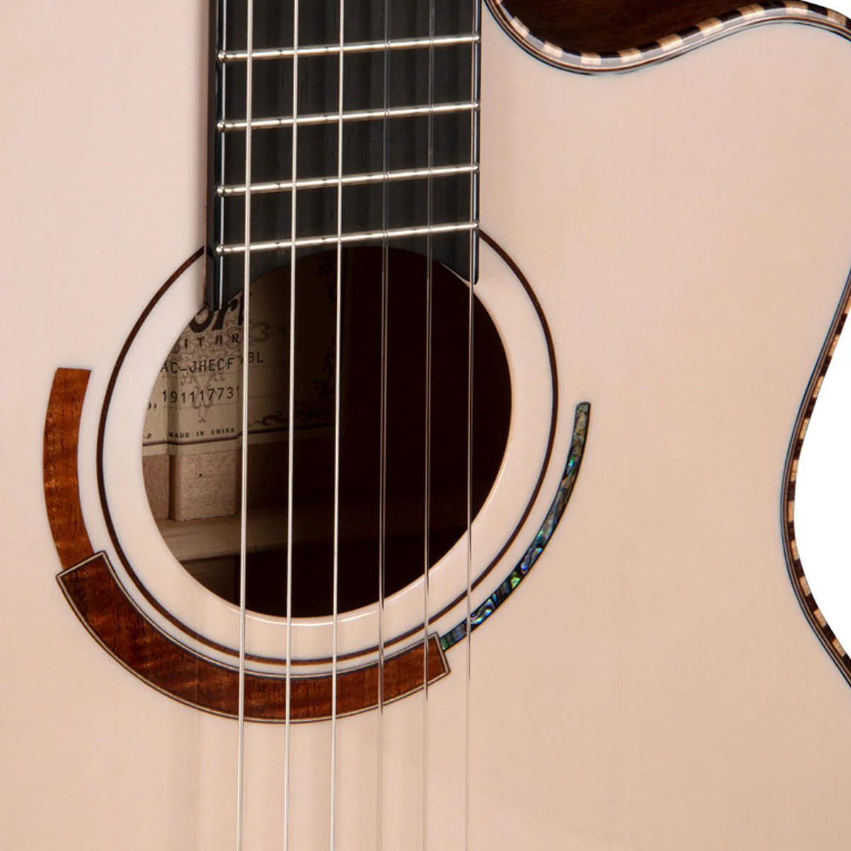 Cort Sol Encanto Classic Guitar w/Case - White Blond Gloss - Image 13