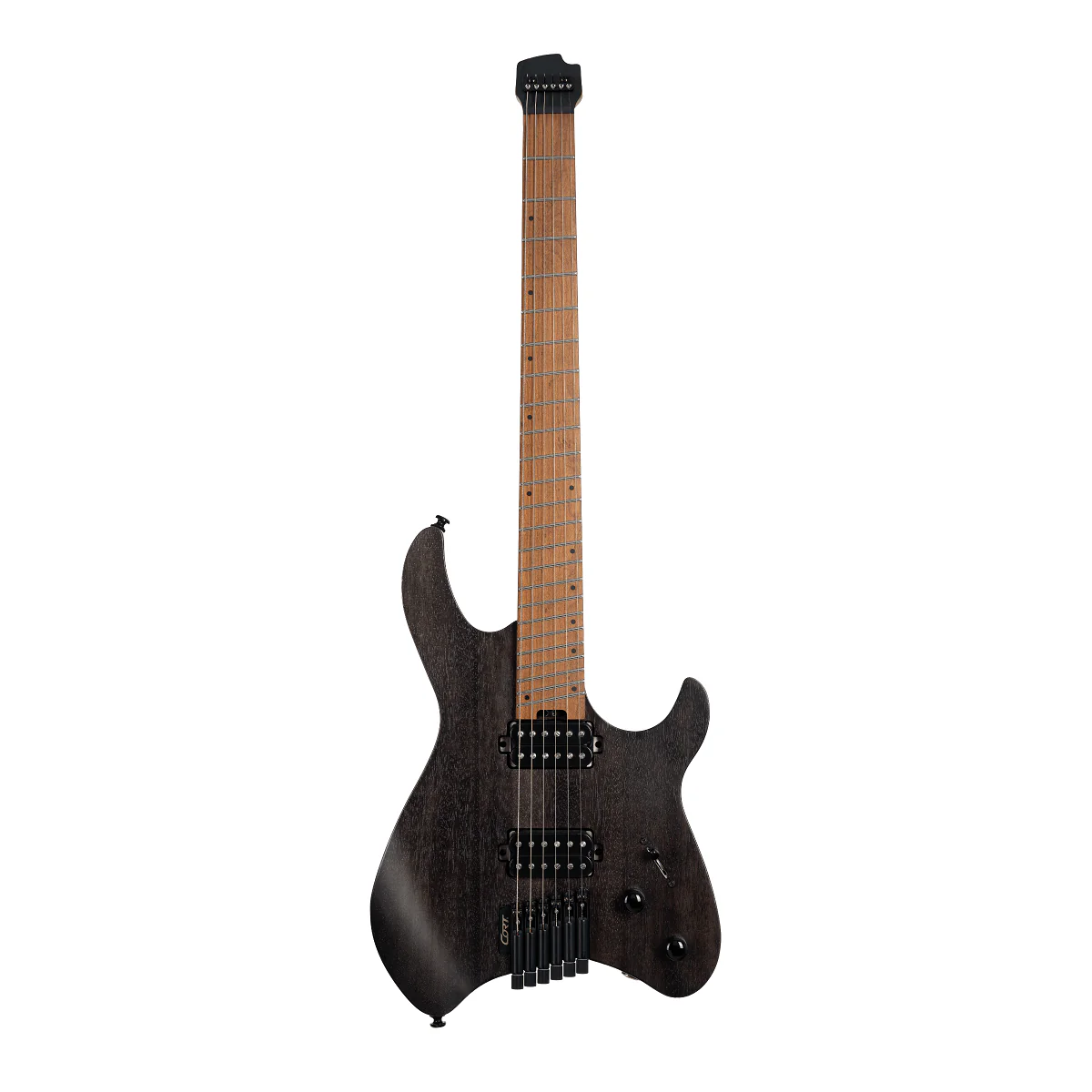 Cort Space G6MS SGTK Electric Guitar w/Bag - Semi Gloss Trans Black