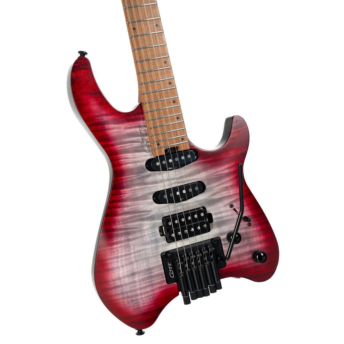 Cort Space G6TR SGLV Electric Guitar w/Bag - Semi Gloss Lava - Image 3