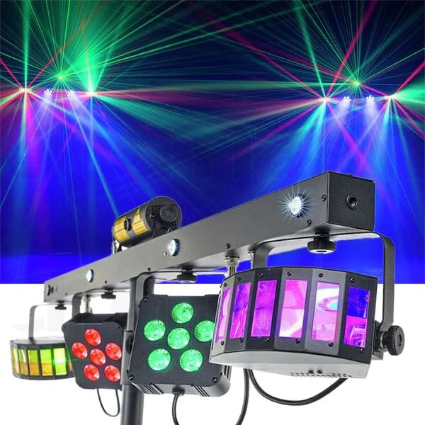 CR Lite Mix Party Bar Pro 4-in-1 Effect Light Bar with Wireless Footswitch - Image 7