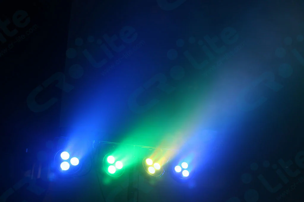 CR Lite Power Party Bar with four 9W Wash Par Lights and Footswitch - Image 8