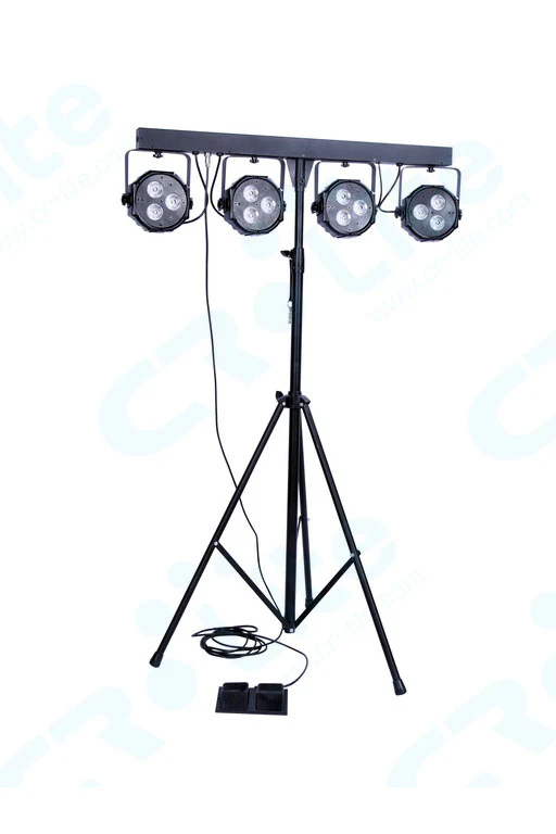 CR Lite Power Party Bar with four 9W Wash Par Lights and Footswitch - Image 9