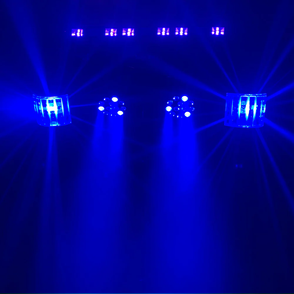 CR Lite Stage Party Bar 5 in 1 Party Light Set with Pars, Derbys, UV Bar - Image 10