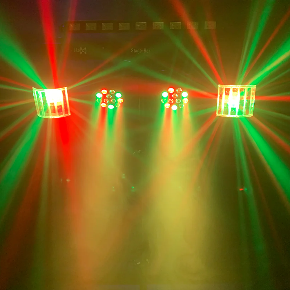 CR Lite Stage Party Bar 5 in 1 Party Light Set with Pars, Derbys, UV Bar - Image 8