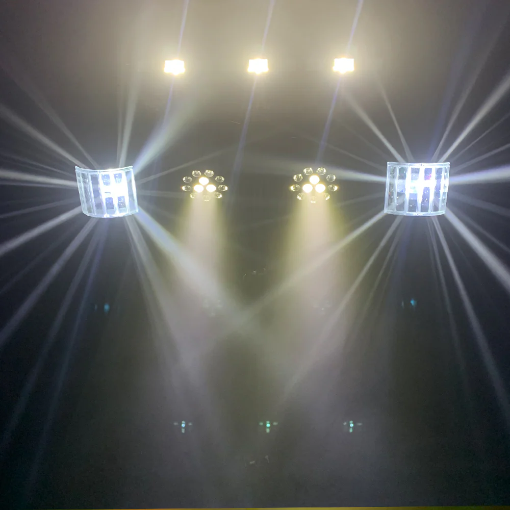 CR Lite Stage Party Bar 5 in 1 Party Light Set with Pars, Derbys, UV Bar - Image 9