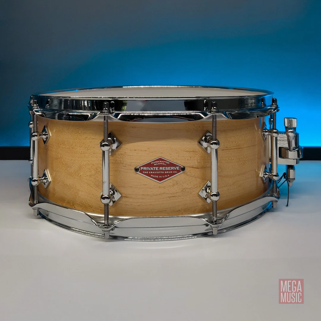 Craviotto Custom Shop Private Reserve Snare Drum 14 x 5.5 inch Birdseye Maple with 45¬∞ Edges - Image 2