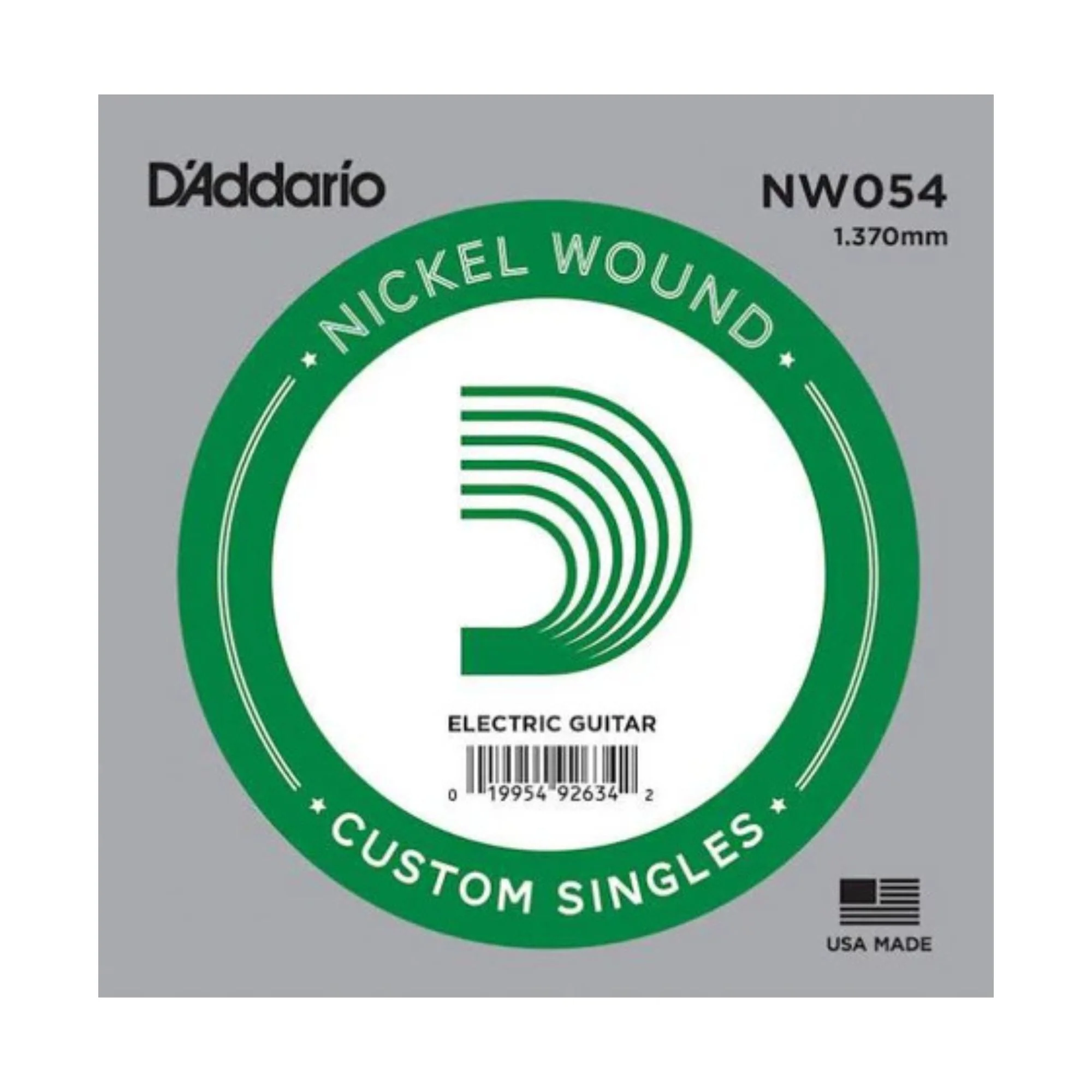 Daddario 054 Single Nickel Wound Guitar String