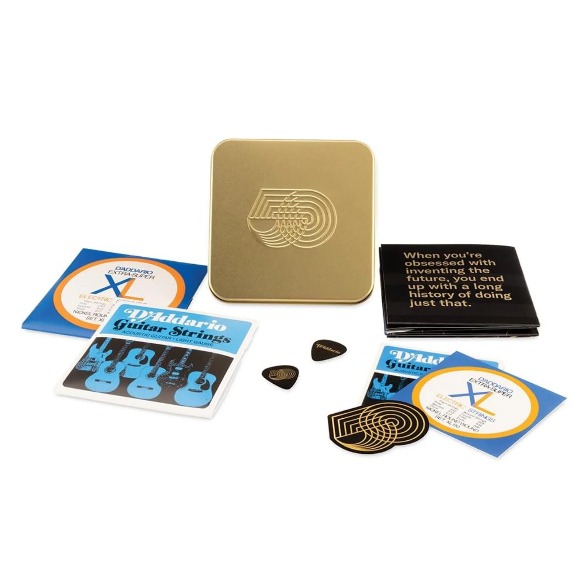 D'Addario 50th Anniversary Collectors Tin EJ16 / EXL110 50th Ann Picks - Image 2
