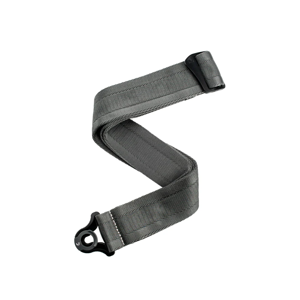 D'addario Auto Lock Guitar Strap - Metal Grey - Image 4