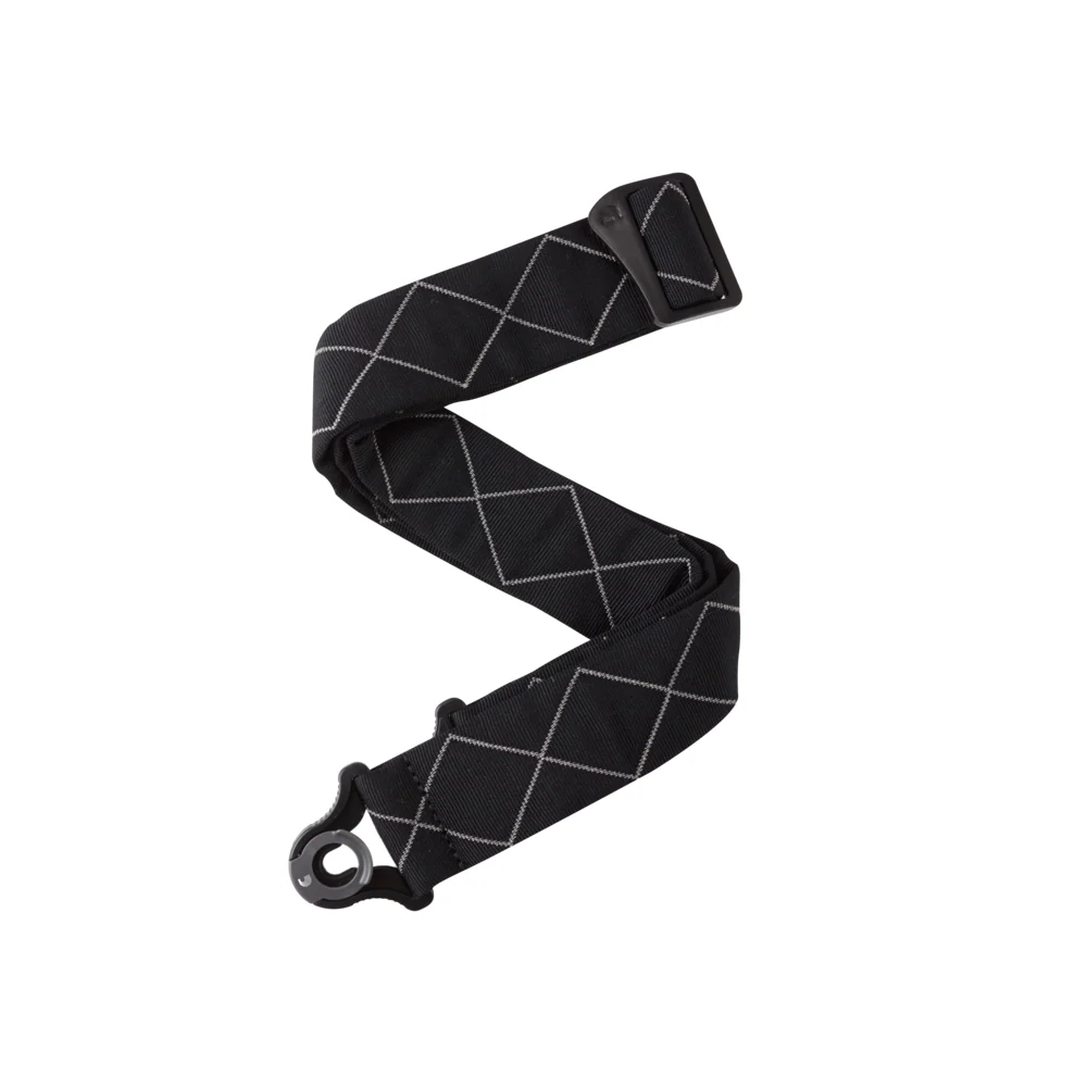 D'Addario Auto Lock Padded Guitar Strap - Black Diamond - Image 3