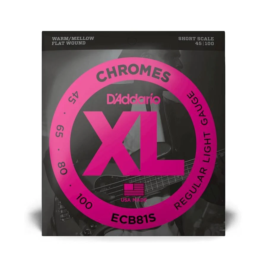 D''Addario ECB81S 45-100 Light Short Scale Chromes Bass Guitar Strings - Image 5