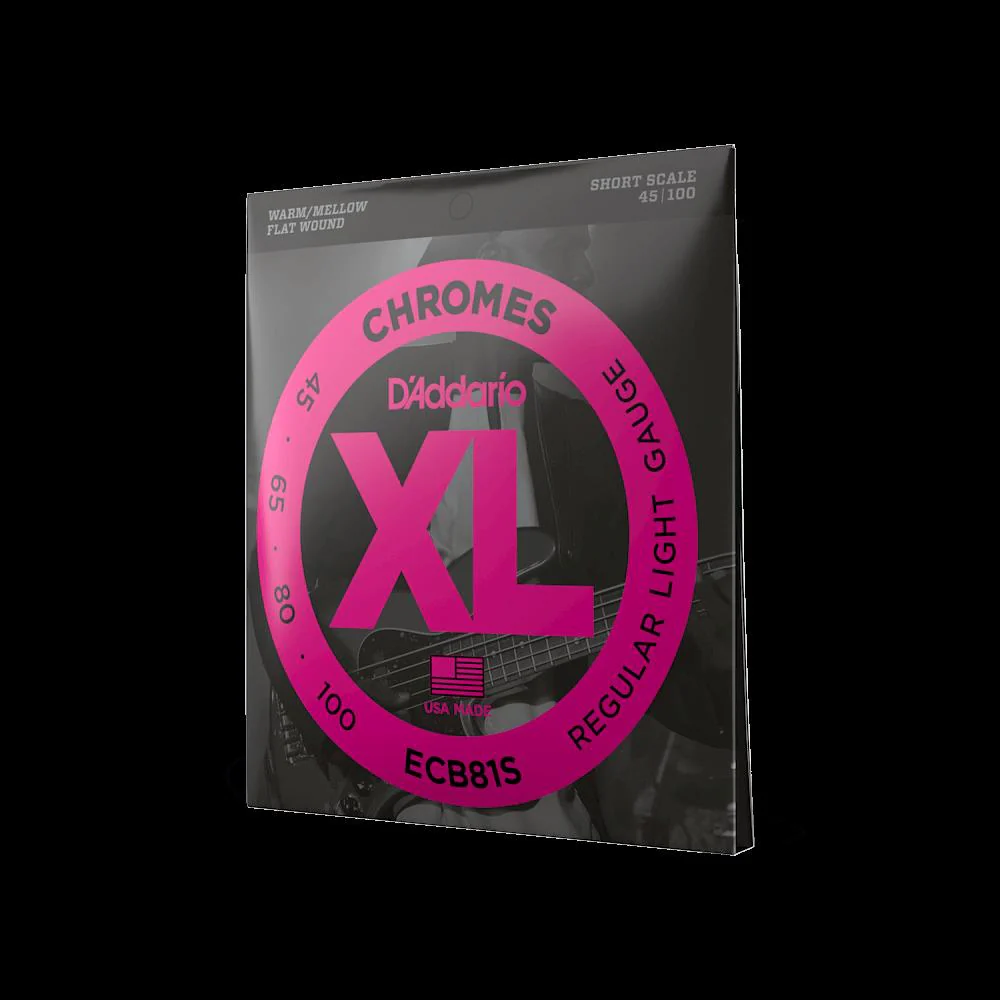D''Addario ECB81S 45-100 Light Short Scale Chromes Bass Guitar Strings - Image 6