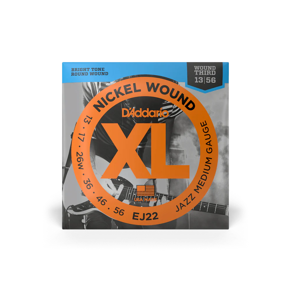 D''Addario EJ22 13-56 Jazz Medium Electric Guitar Strings-XL Nickel Strings - Image 4