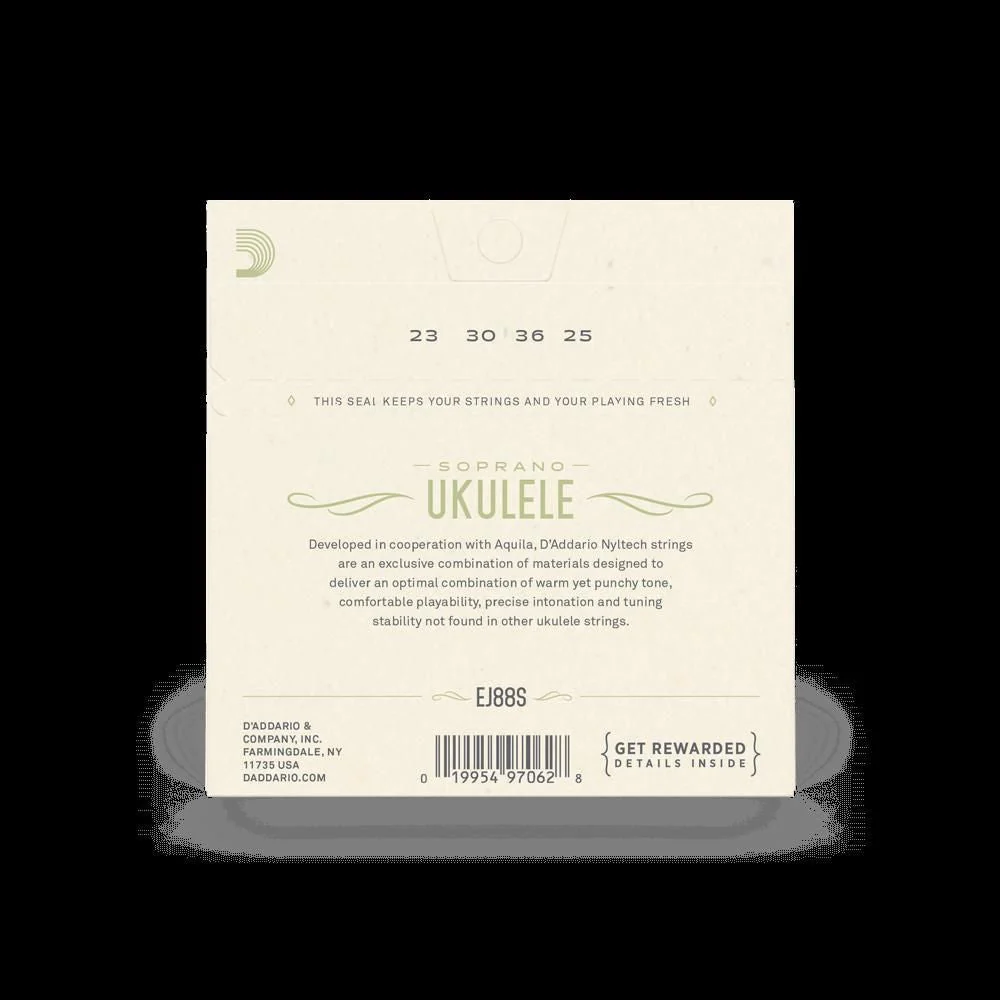 D'Addario EJ88S Nyltech Soprano Ukulele Strings - Image 3