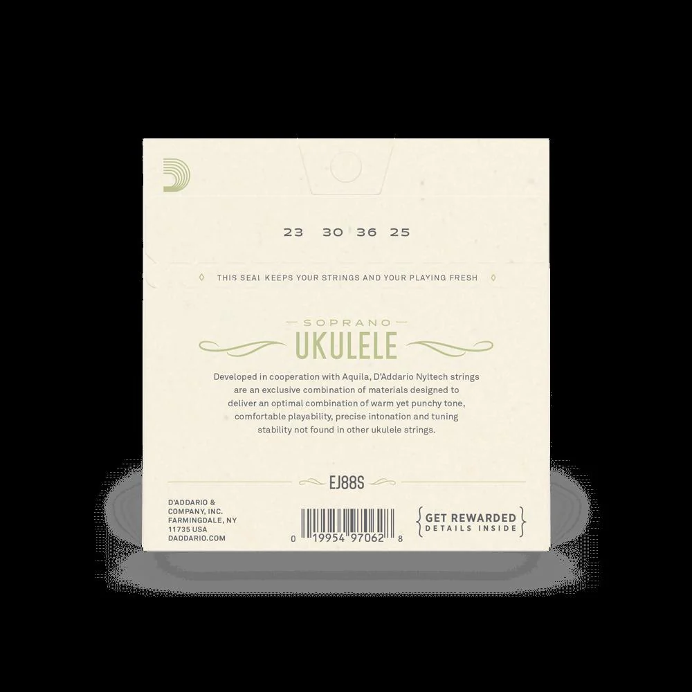 D'Addario EJ88S Nyltech Soprano Ukulele Strings - Image 4