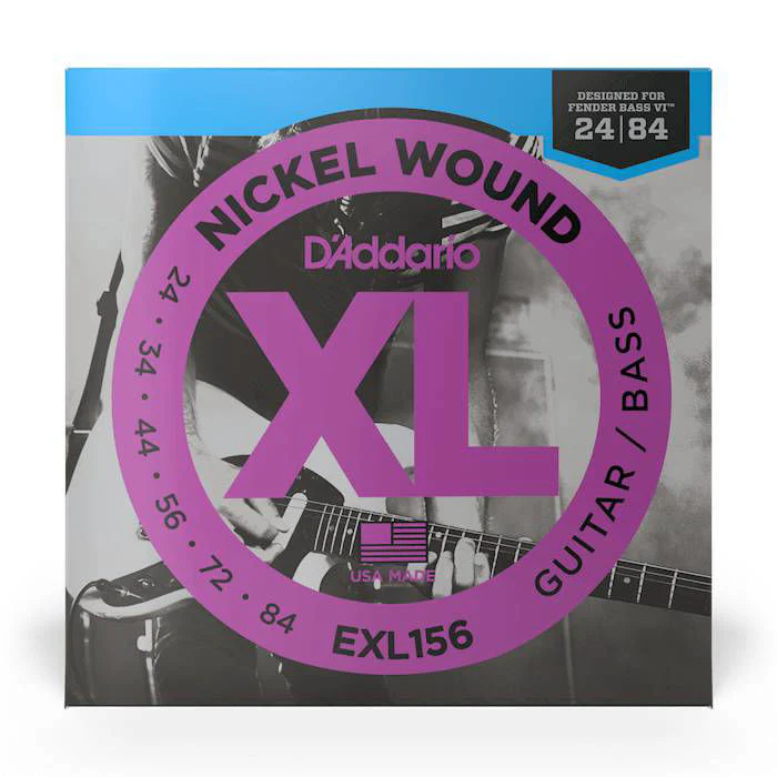 D'Addario EXL156 24-84 Nickel Wound Fender Bass VI Guitar Strings - Image 5