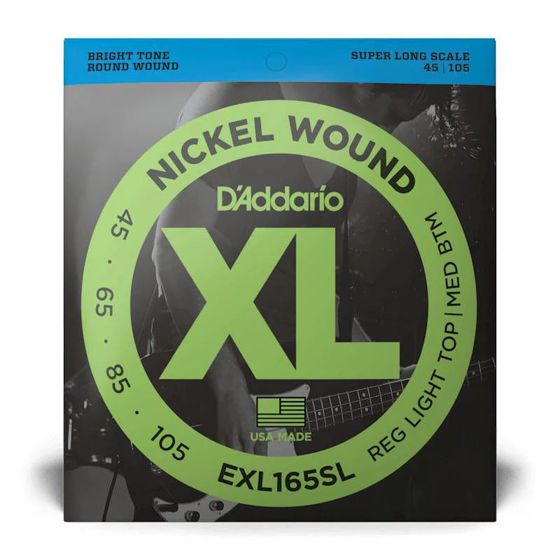 D'Addario EXL165SL 45-105 Custom Light Super Long Scale Bass Guitar Strings - Image 5