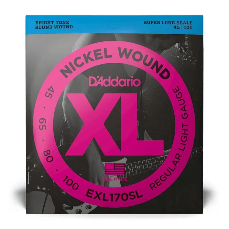 D'Addario EXL170SL 45-100 Light Super Long Scale Bass Guitar Strings - Image 4
