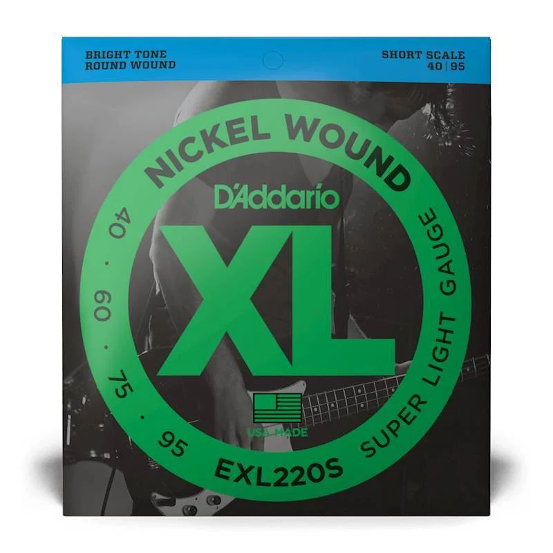 D'Addario EXL220S 40-95 Super Light Short Scale Bass Guitar Strings - Image 4