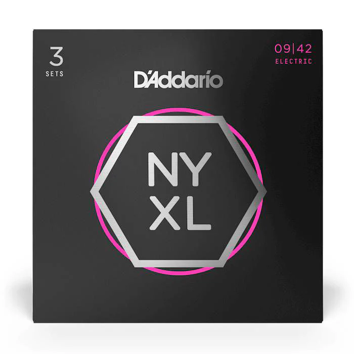 D'Addario NYXL09423P 09-42 Super Light Nickel Wound Electric Guitar Strings - 3 Pack - Image 5
