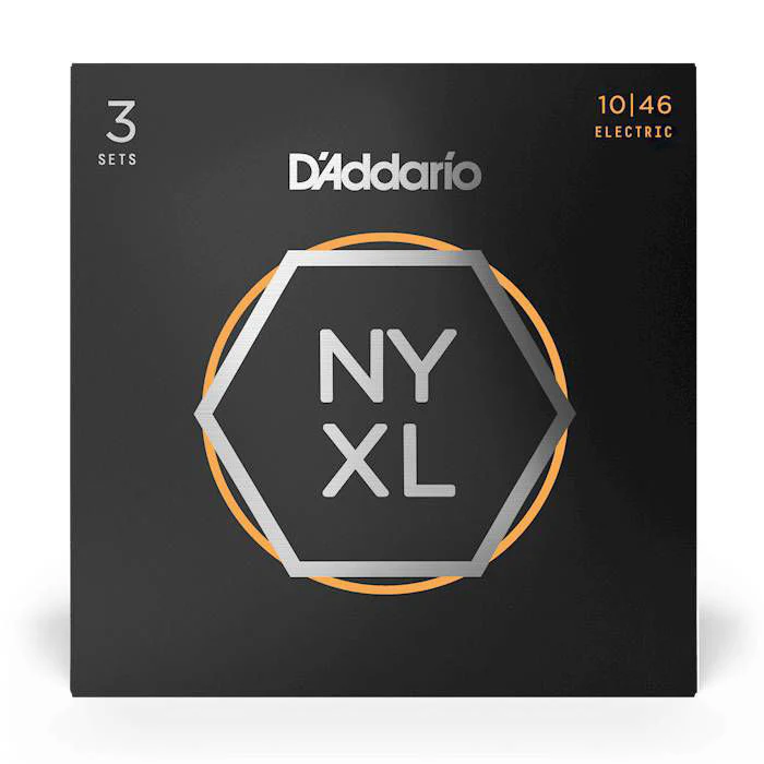 D'Addario NYXL10463P 10-46 Regular Light Nickel Wound Electric Guitar Strings - 3 Pack - Image 4
