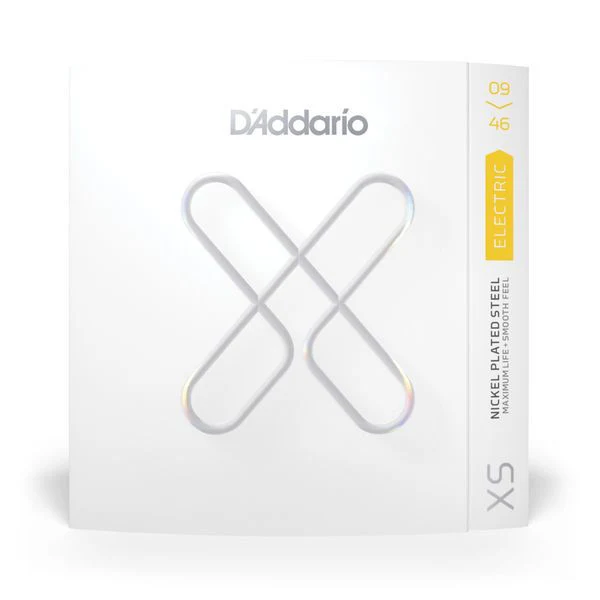 D'Addario XS Nickel Plated Steel Electric Guitar Strings Super Light Regular Bottom, 9-46