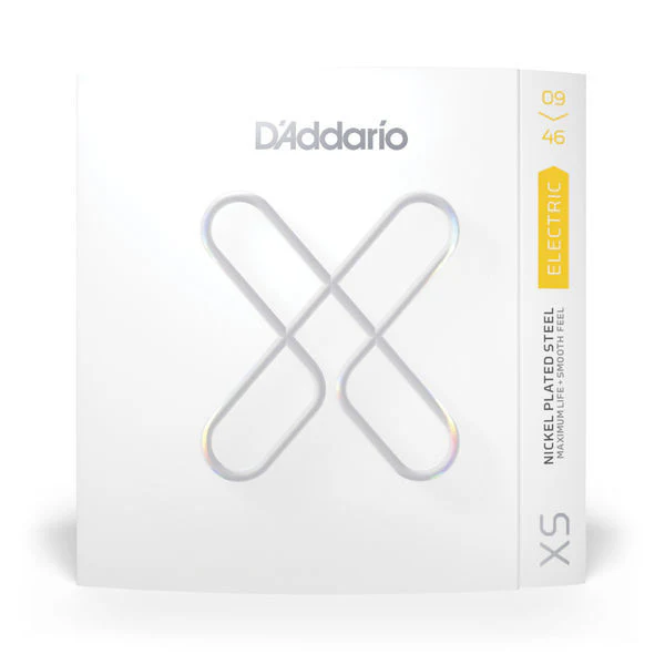 D'Addario XS Nickel Plated Steel Electric Guitar Strings Super Light Regular Bottom, 9-46 - Image 2