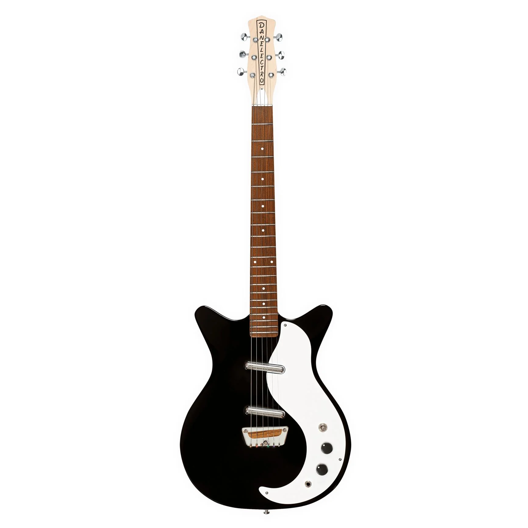 Dan Electro Stock '59 Electric Guitar in Black - Image 4