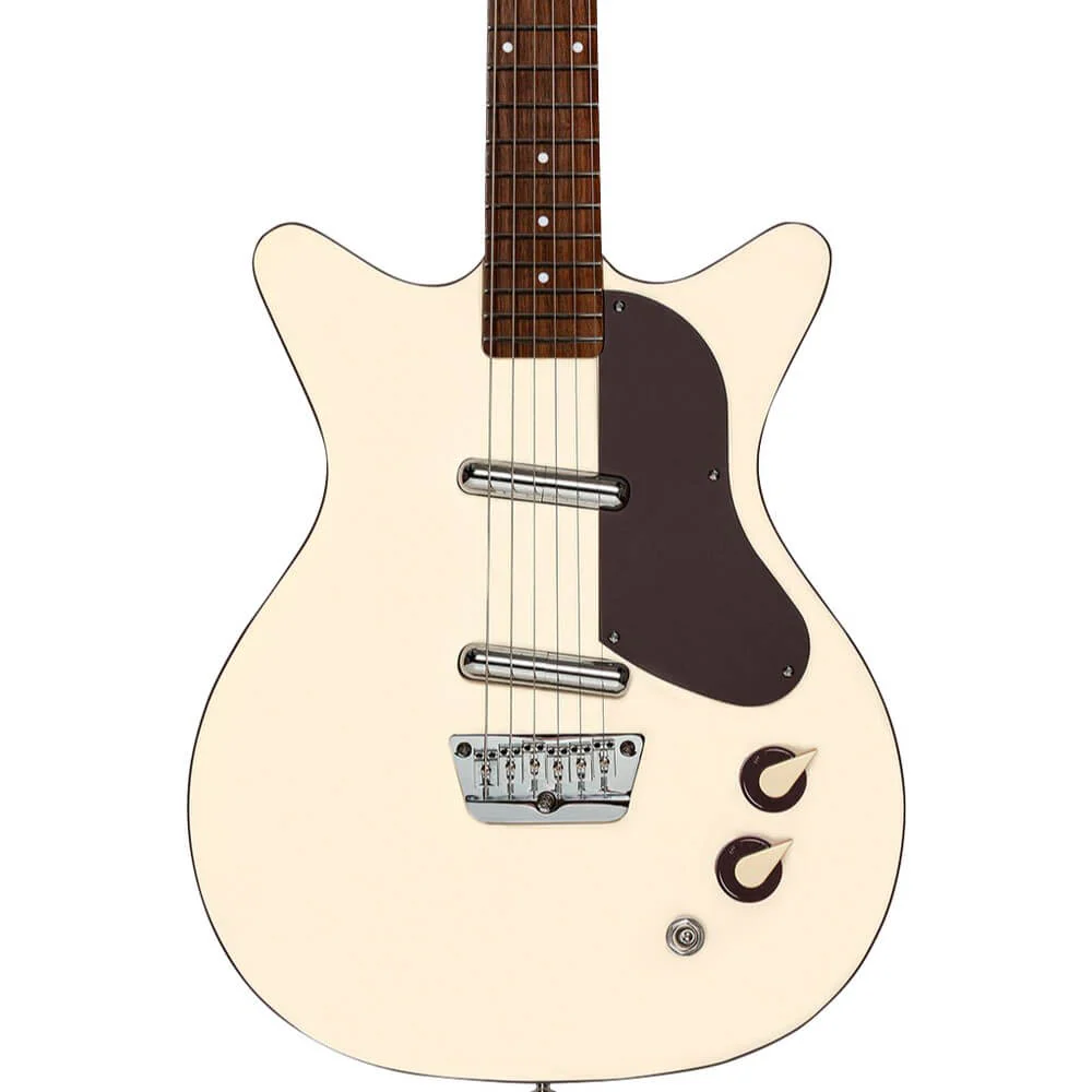 Danelectro '59 Divine Electric Guitar with Vintage Lipstick Pickups - Fresh Cream - Image 3