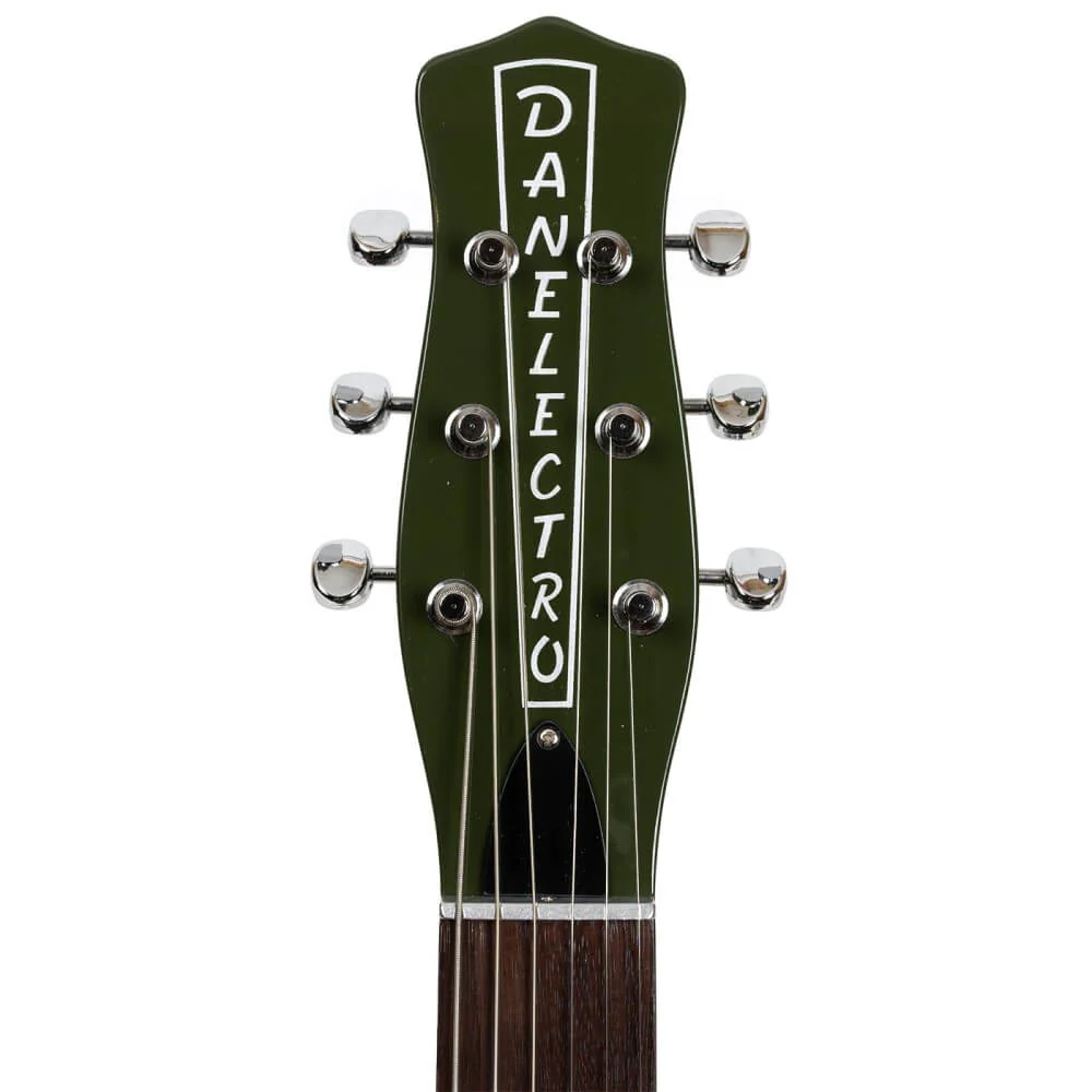 Danelectro '59M Blackout Electric Guitar with NOS+ Pickups - Green Envy - Image 3