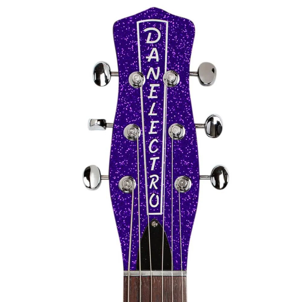 Danelectro '59M Blackout Electric Guitar with NOS+ Pickups - Purple Metal Flake - Image 2